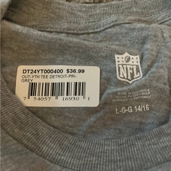 NWT NFL Draft 2024 Detroit T-Shirt Youth Size L 14/16 - Picture 2 of 2